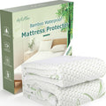 Queen Mattress Protector Waterproof Mattress Pad Washable Bamboo Rayon Mattress Cover Breathable Noiseless Bed Protector 5"