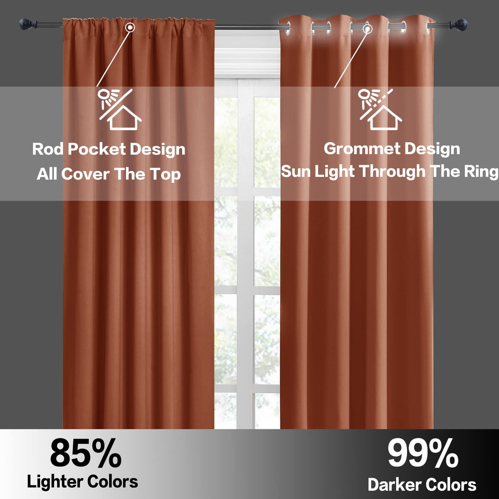 Small Window Curtains 45 inches Length for Kitchen Cafe Bathroom