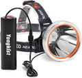 Coon Hunting Light Powerful Headlamp Super Bright LED Spotlight Rechargeable Head Torch Waterproof Flashlight for Outdoor Night Hunting, Camping, Fishing, Hiking, Running, Garden Work