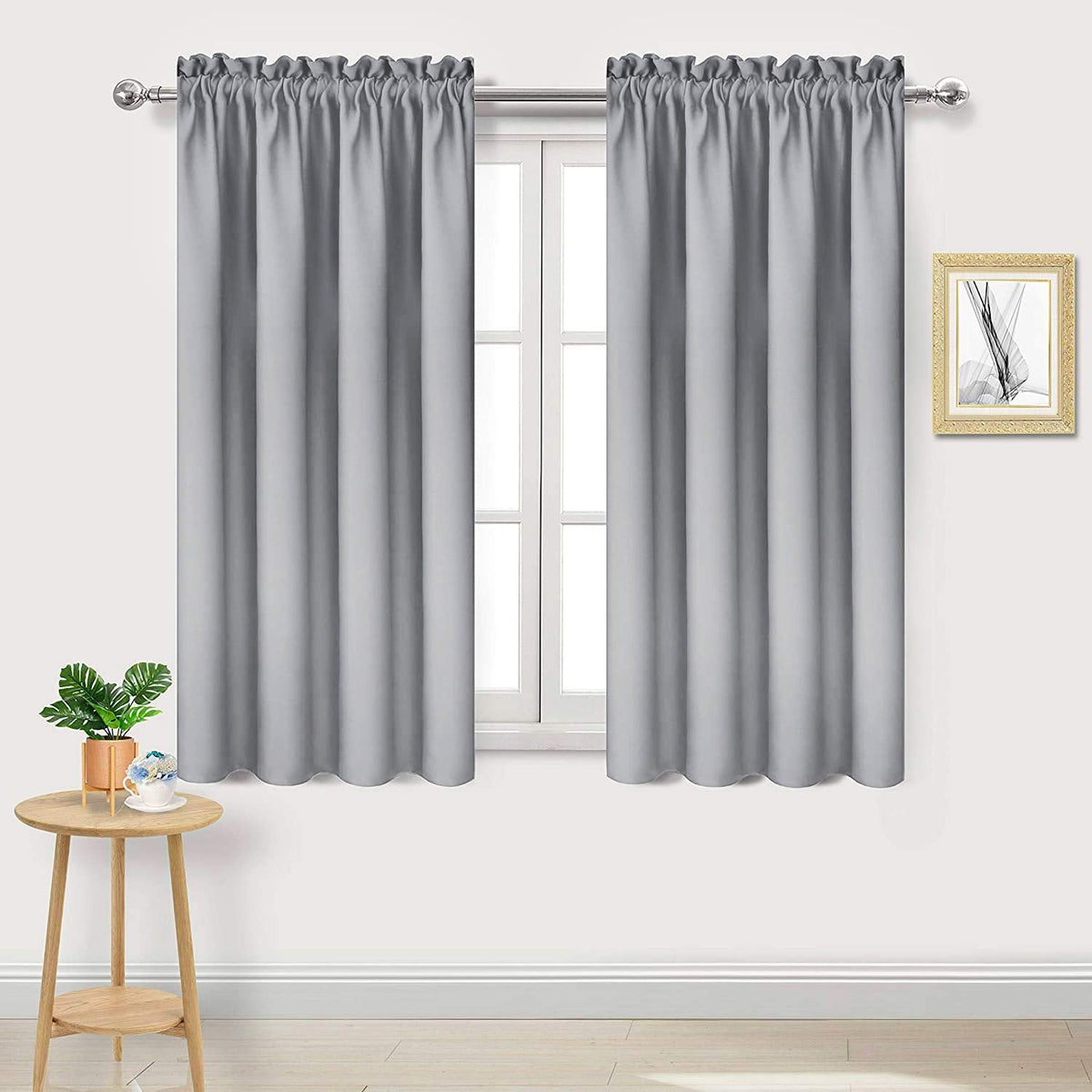 Blackout Curtains for Bedroom Living Room 42 x 54 Inch Long 2 Panels (2 Count)