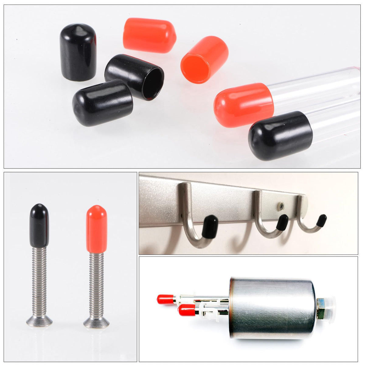 20pcs Rubber End Caps 24mm