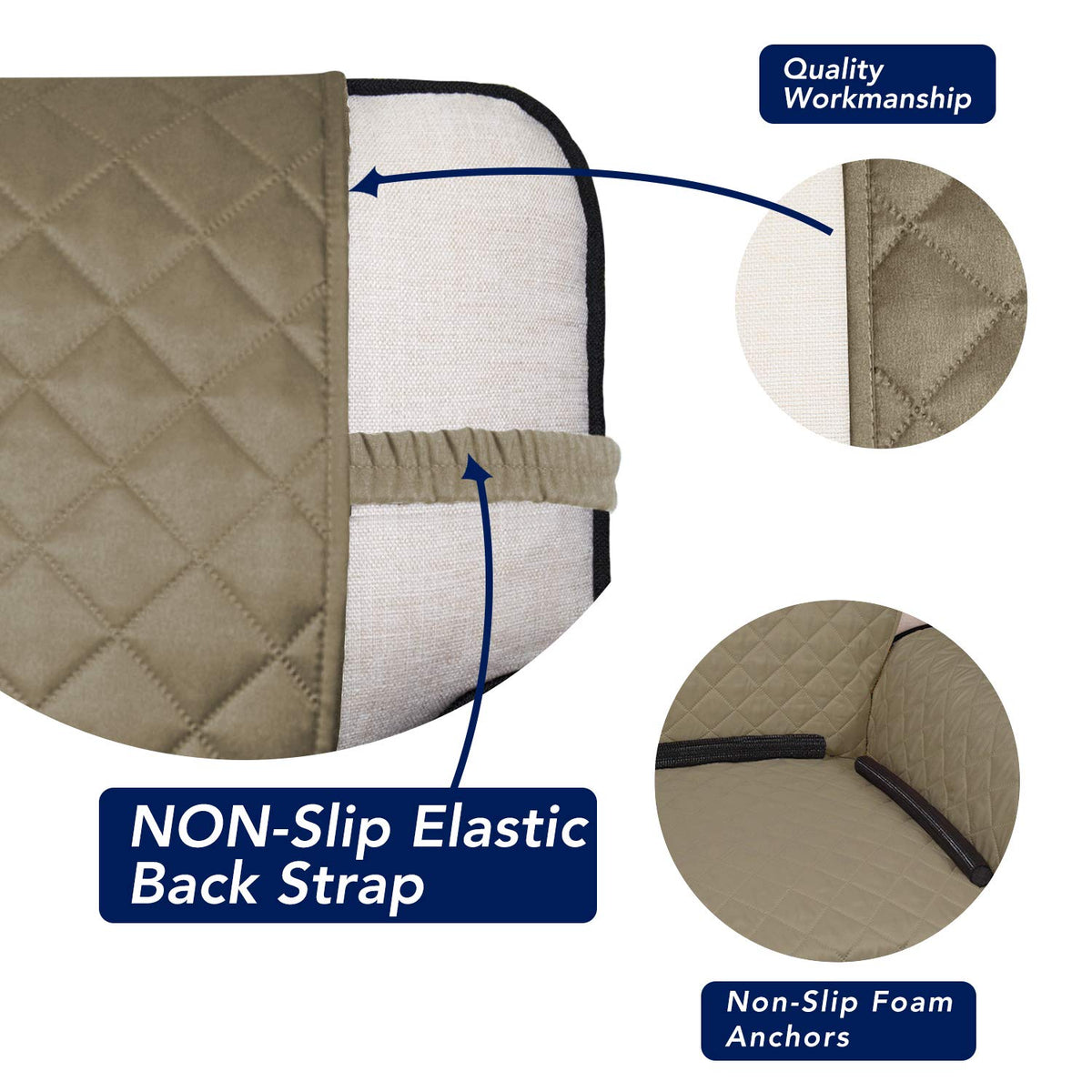 Reversible Quilted Sofa Cover