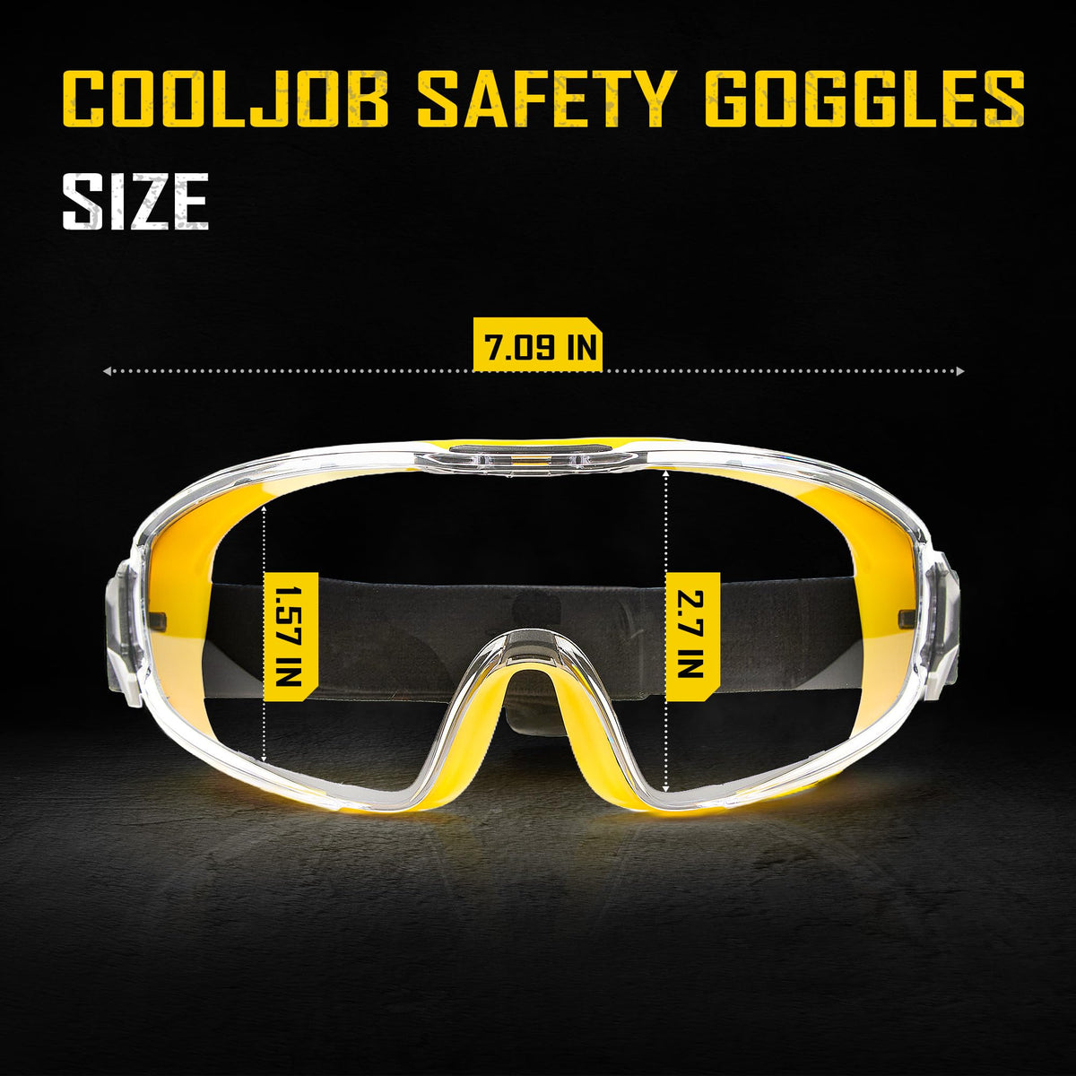 Safety Goggles Over Glasses with Anti