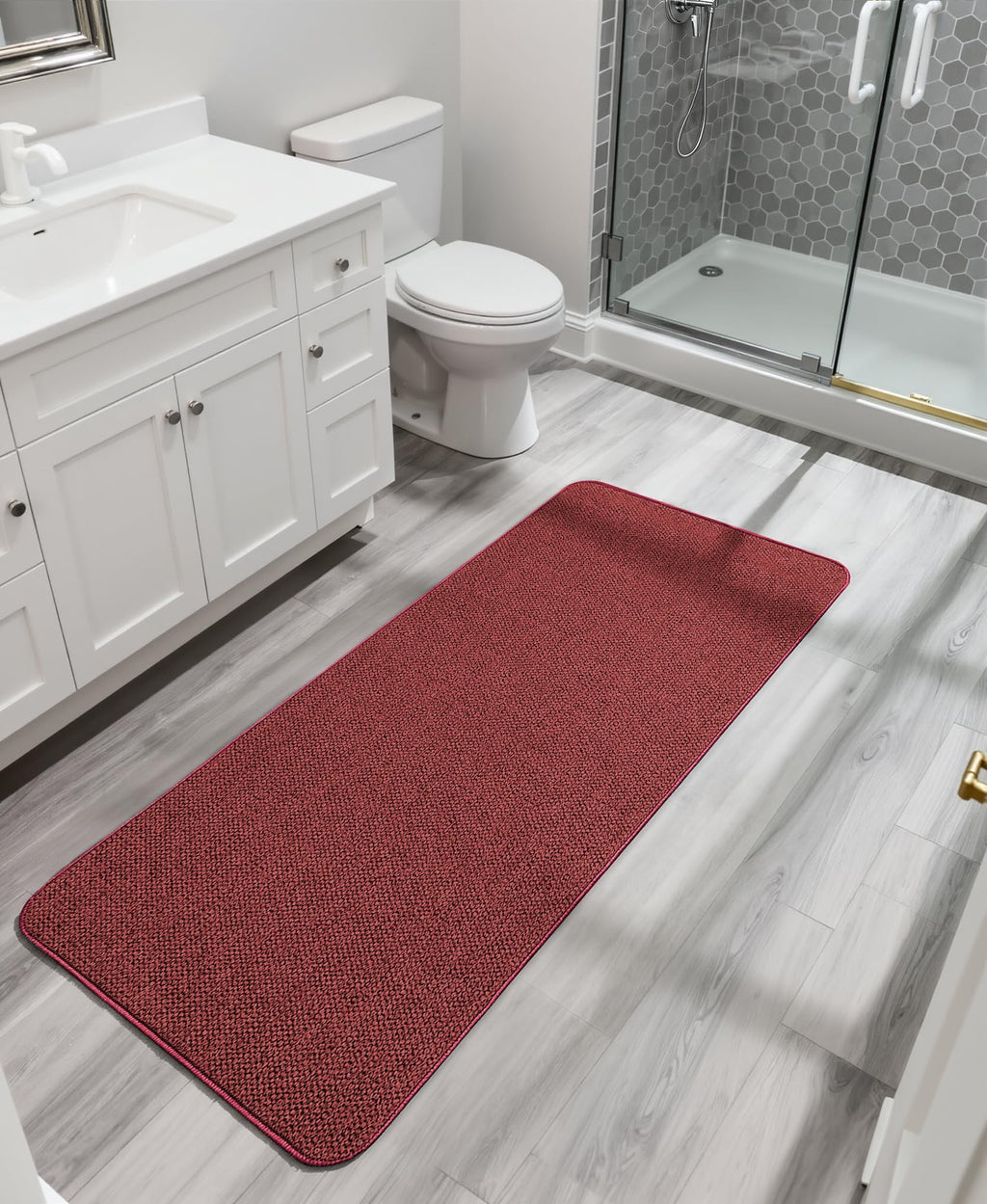 Bath Mat Ultra Thin Bathroom Runner Rugs