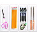 Clear Drawer Organizer for Office Bin Desk Storage (4 Count)