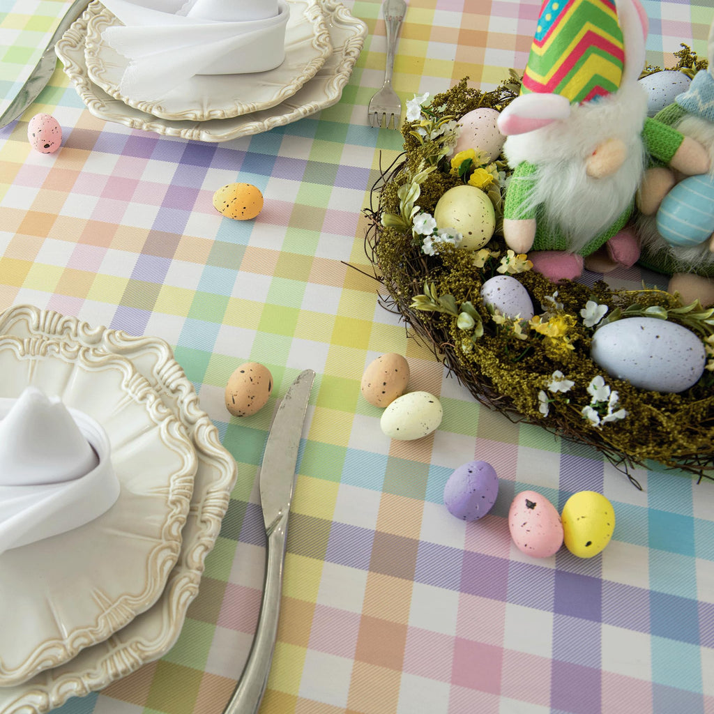 Classic Gingham Buffalo Easter Tablecloth Fabric
