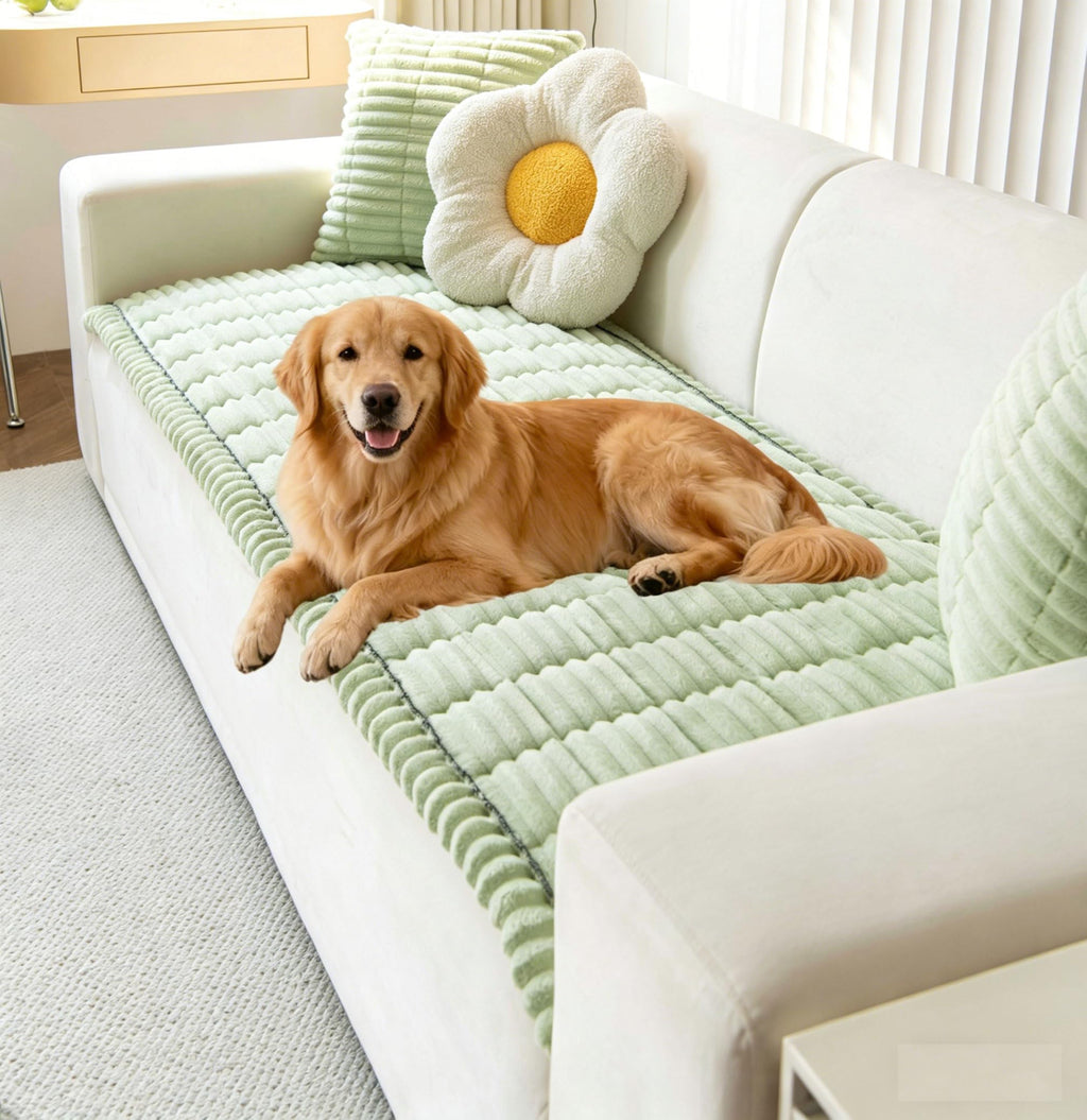 Dog Couch Covers for 3 Cushion Washable Non Slip Plush Pet Friendly Bed Mat Sofa Cover for Dogs