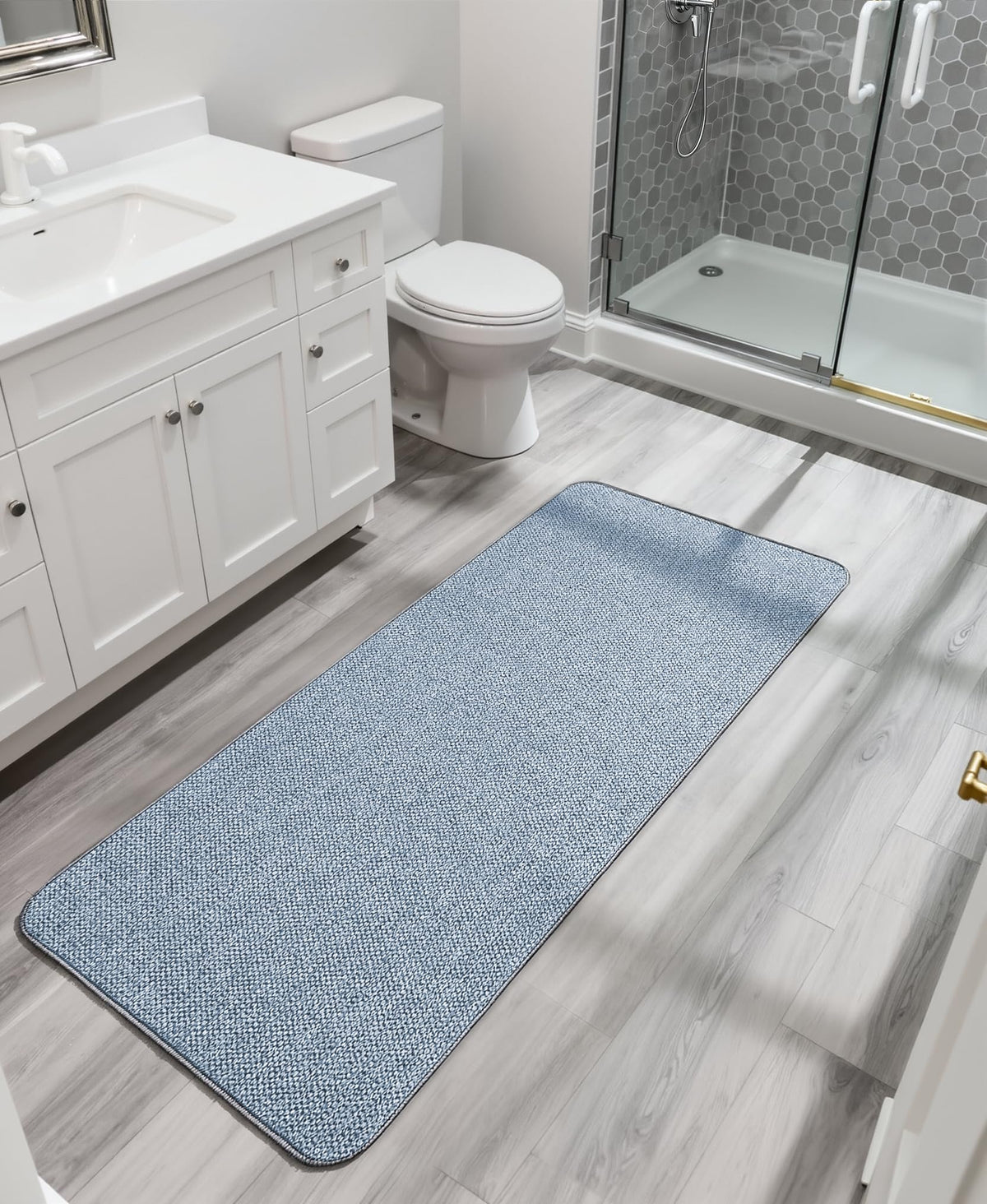 Bath Mat Ultra Thin Bathroom Runner Rugs