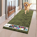 Muddy Mat® | Super Absorbent Door Mat Indoor, Microfiber Quick Dry Chenille Entryway Rug, Non-Slip Front Door Mat, Indoor Mats for Entryway, Machine Washable Pet Rug, Army Green 24"x60"