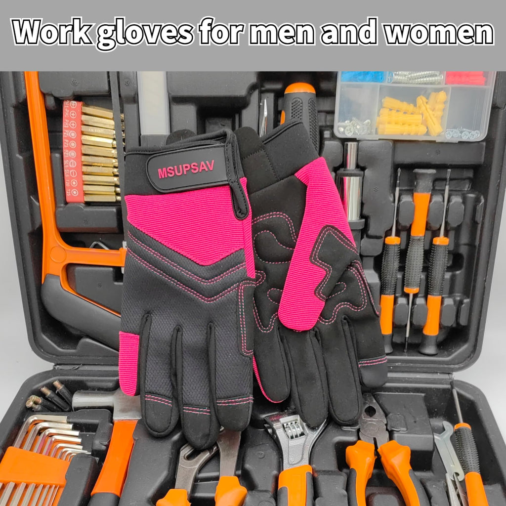 Women's Large Pink Work Gloves