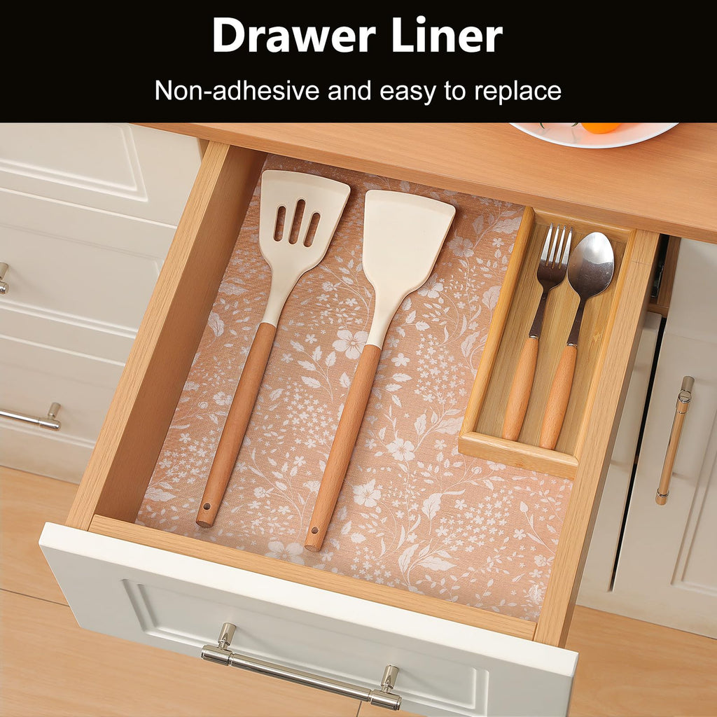 Shelf Liner for Kitchen Cabinets (60 Sq Ft)
