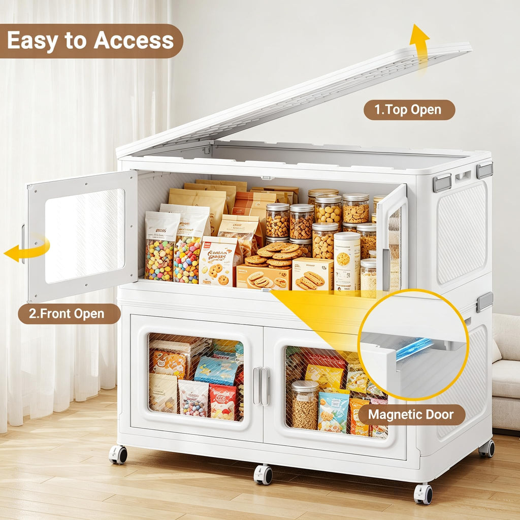 50 Qt Extra Large Stackable Storage Bin with Lids