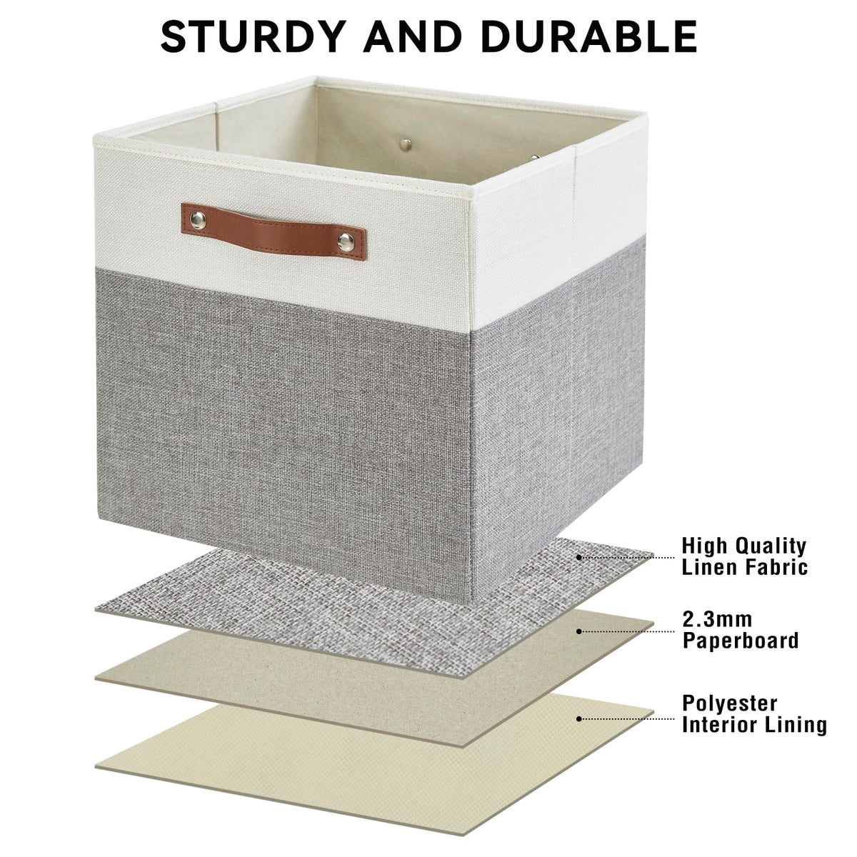 13x15x13 Storage Cube Bins (4 Count)