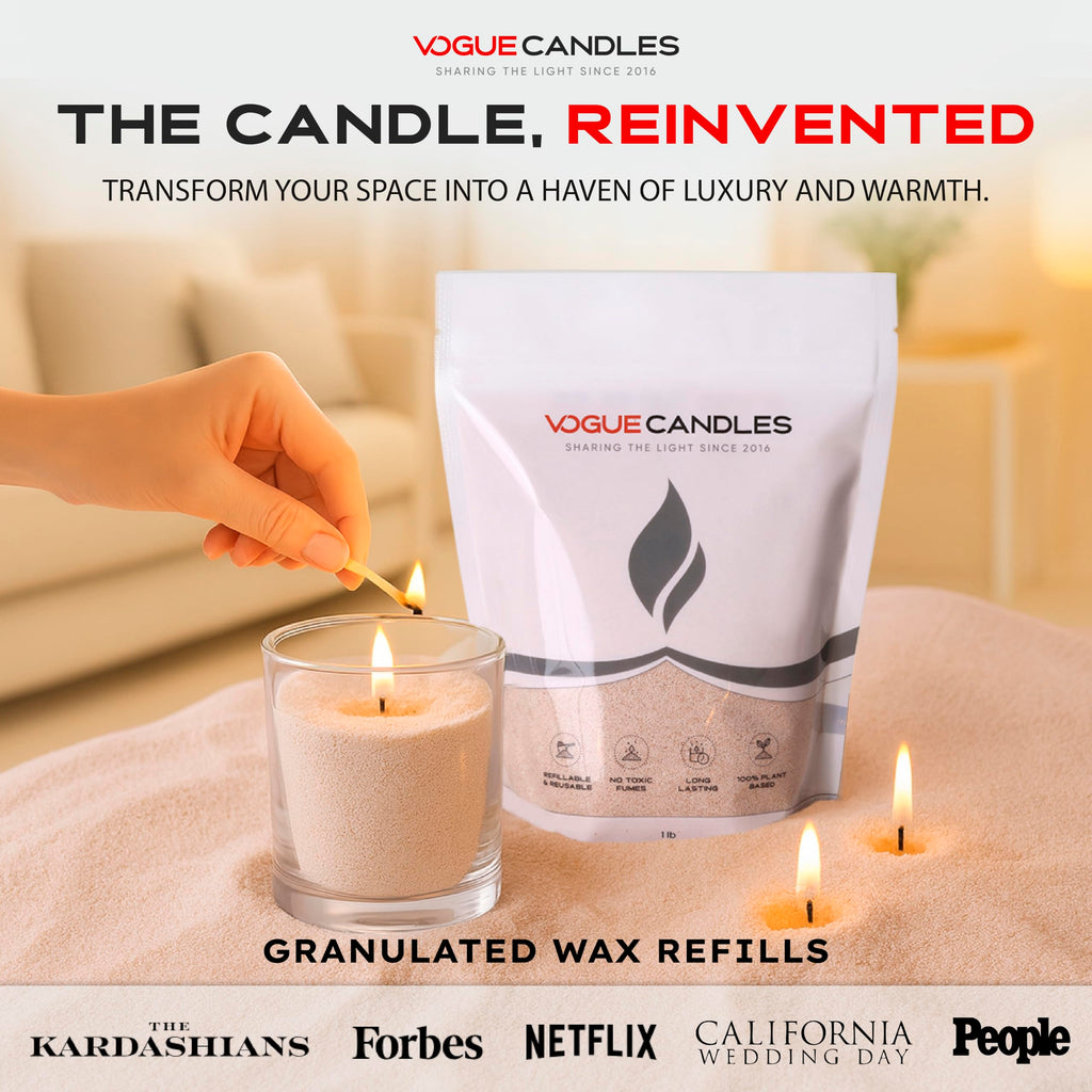 Vogue Candles Nude Pearled Candle Sand Wax (16 Ounce)