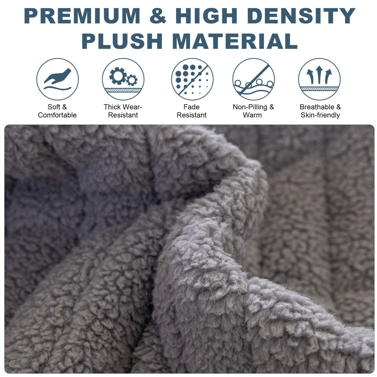 Sofa Covers for 3 Cushion Couch Washable (3 Count)