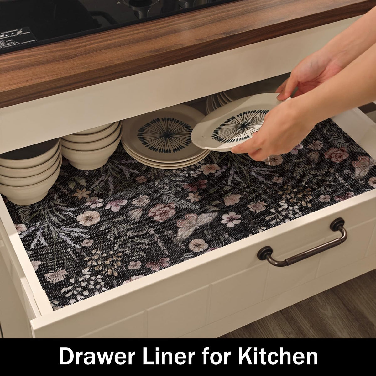 Butterfly Shelf and Drawer Liner for Kitchen Cabinets Non (1417.2 sq inches sq inches)