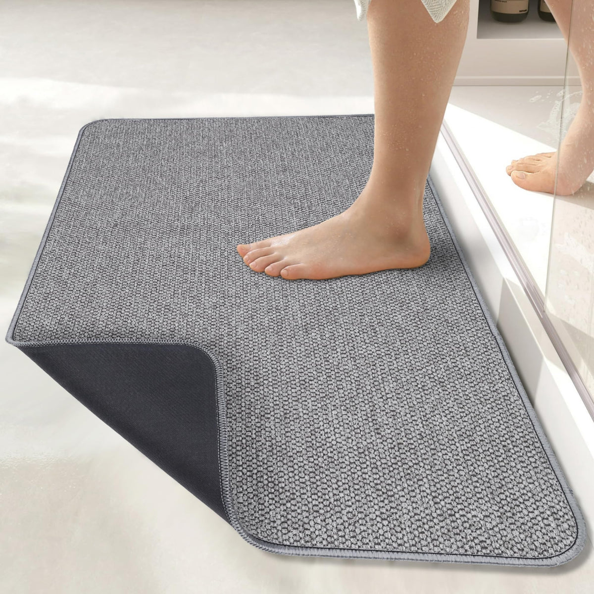 Bath Mat Ultra Thin Bathroom Runner Rugs (3.0002 Sq Ft)