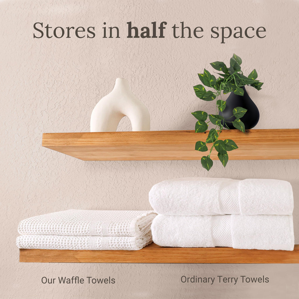 Waffle Towels for Bathroom