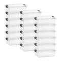 4.5 Quart Clear Plastic Storage Containers with Lids (18 Count)