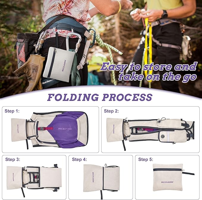 20L Small Hiking Backpack for Men Women Foldable Packable Back Pack Ultralight Hiking Daypack for Travel Camping Outdoor, Beige Purple