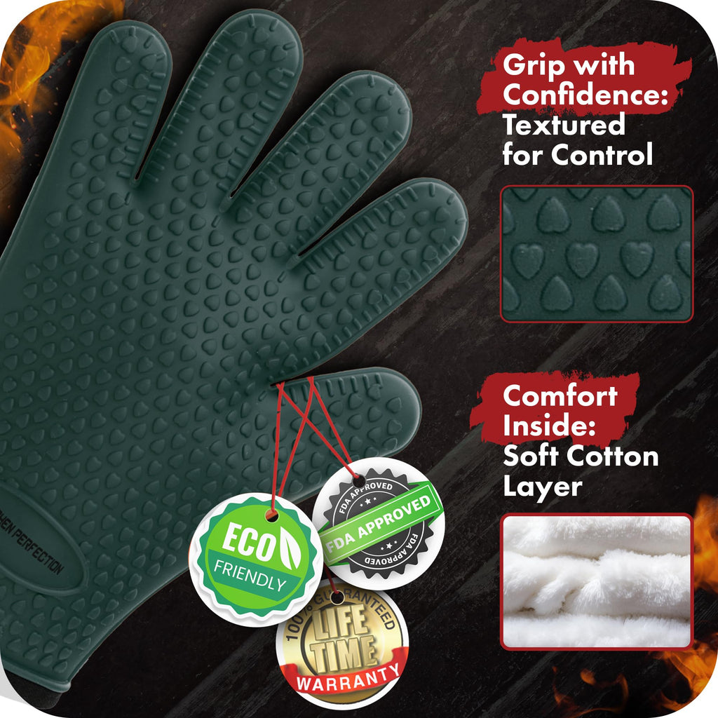 Silicone Smoker BBQ Gloves