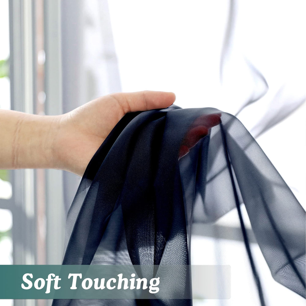 Sheer Curtains 63 Inch Length 2 Panels