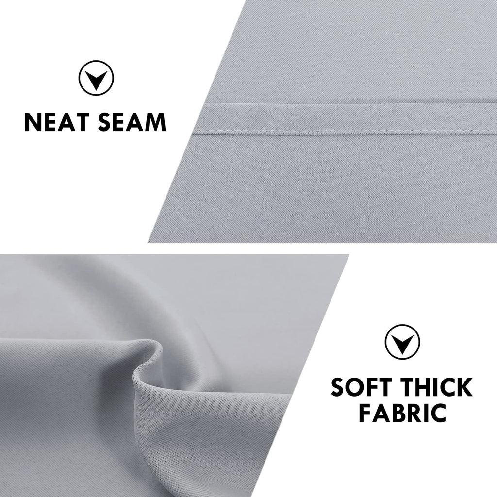 Blackout Curtains for Bedroom Living Room 38 x 45 Inch Long 2 Panels (2 Count)