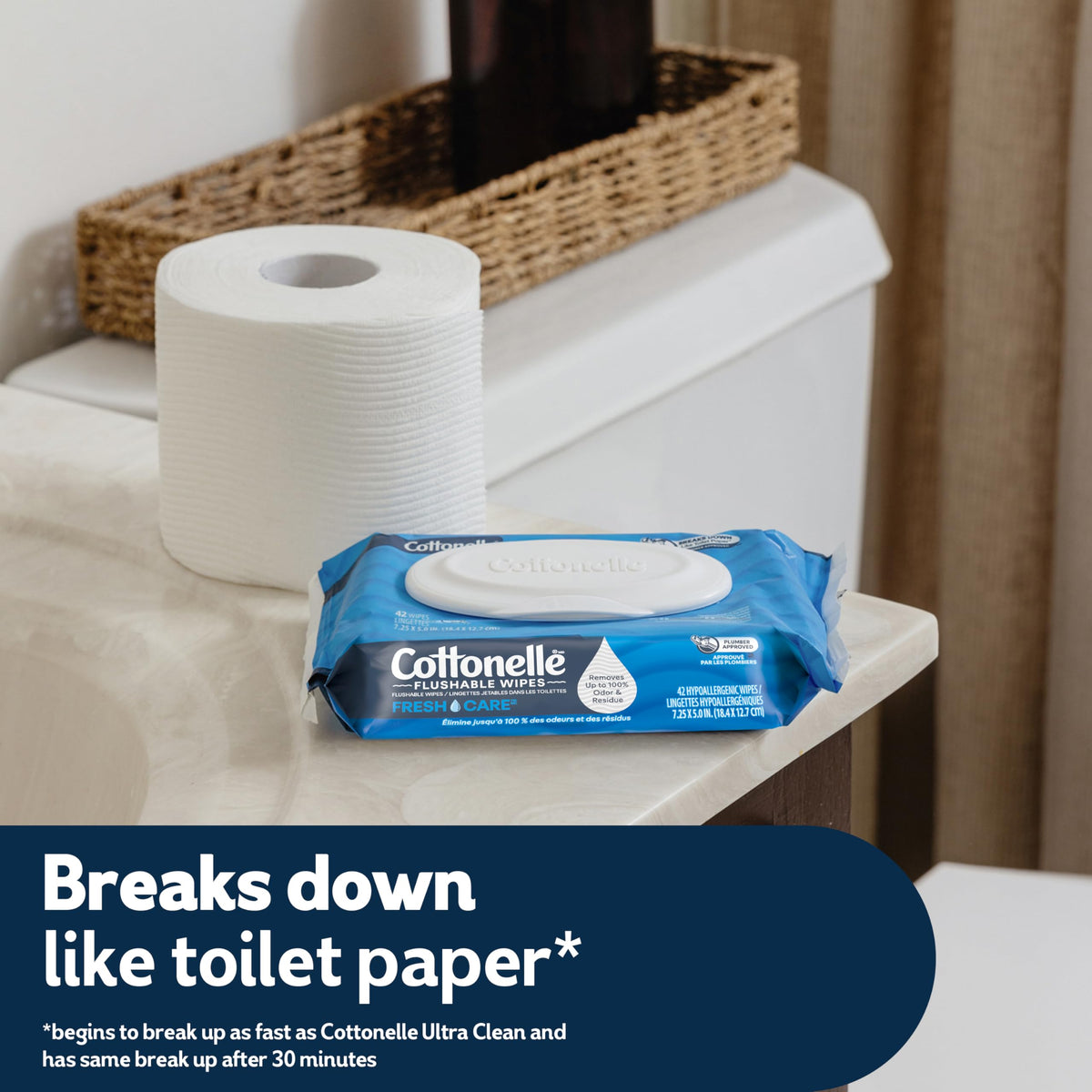 Fresh Feel Flushable Wipes (336 Count)
