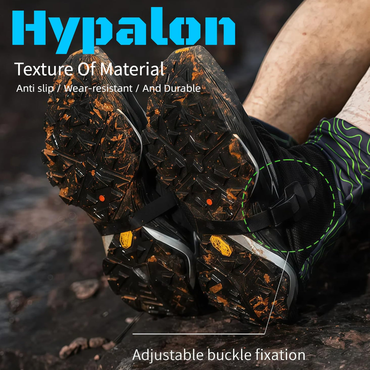 UNIQOCK Low Gaiters,Ankle Gaiters,Snow Boot Guard Gators,Shoe Gaiters,Gators for Hiking Boots,Leg Gaiters,Waterproof Hiking Gaiters for Hunting,Running,Snow,Mountain Climbing