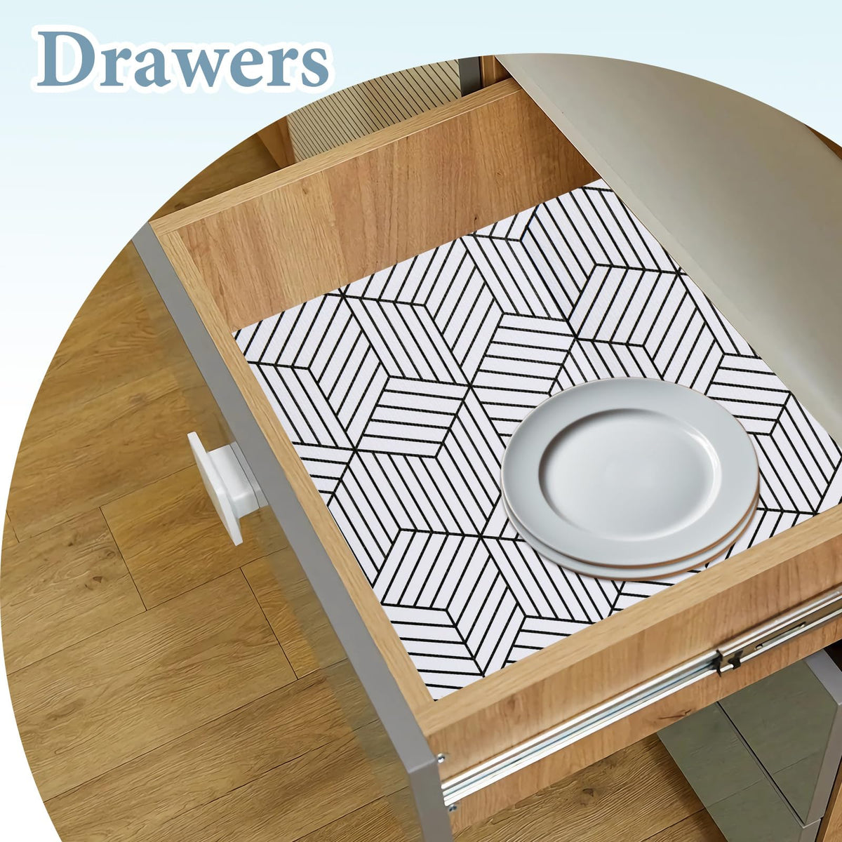 Shelf Liners for Kitchen Cabinets Non Adhesive Shelf Liner Paper Non (2780.56 sq in sq in)