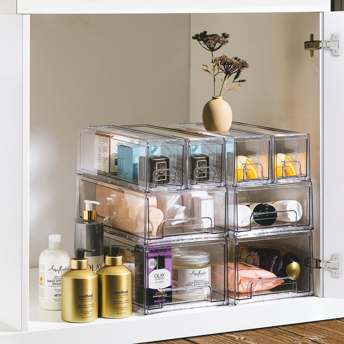 Medium Clear Storage Drawers