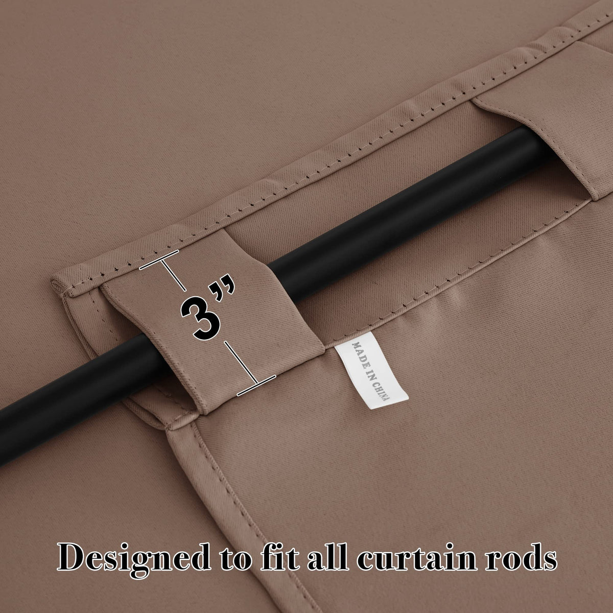 Blackout Curtains & Drapes for Bedroom 54 inches Long (2 Count)