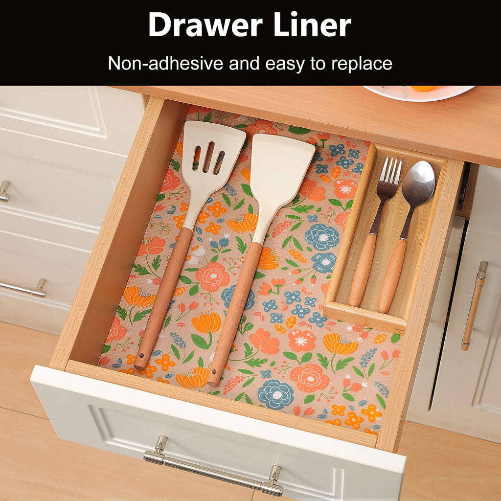 Shelf Liner for Kitchen Cabinets (40 Sq Ft)