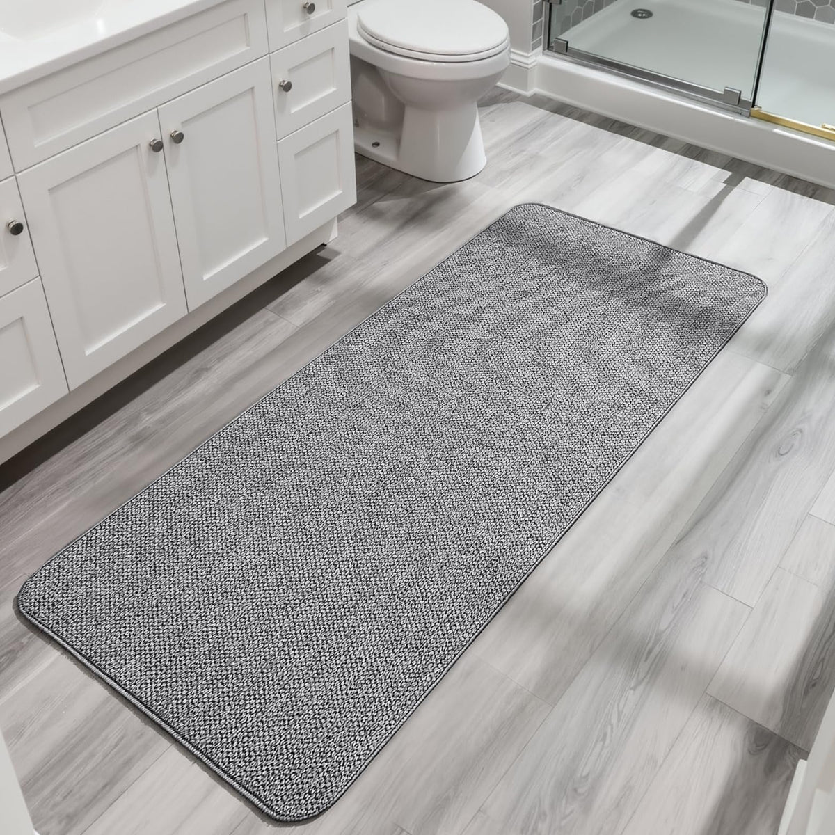 Bath Mat Ultra Thin Bathroom Runner Rugs (3.0002 Sq Ft)