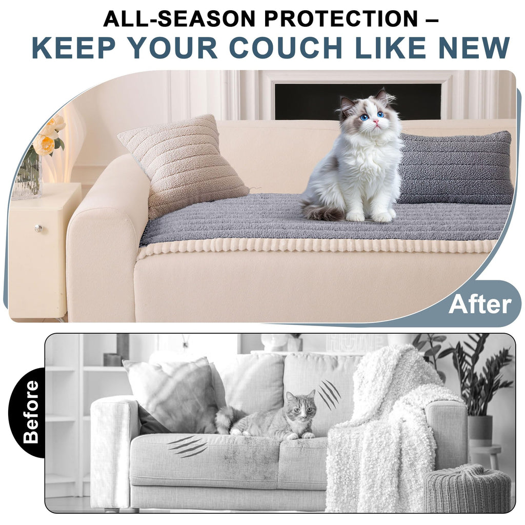 Sofa Covers for 3 Cushion Couch Washable (3 Count)