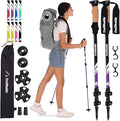 TrailBuddy Trekking Poles ??Lightweight 7075 Aluminum Hiking Poles for Women, Men & Seniors ??Collapsible Walking Sticks for Travel, Trails & Balance