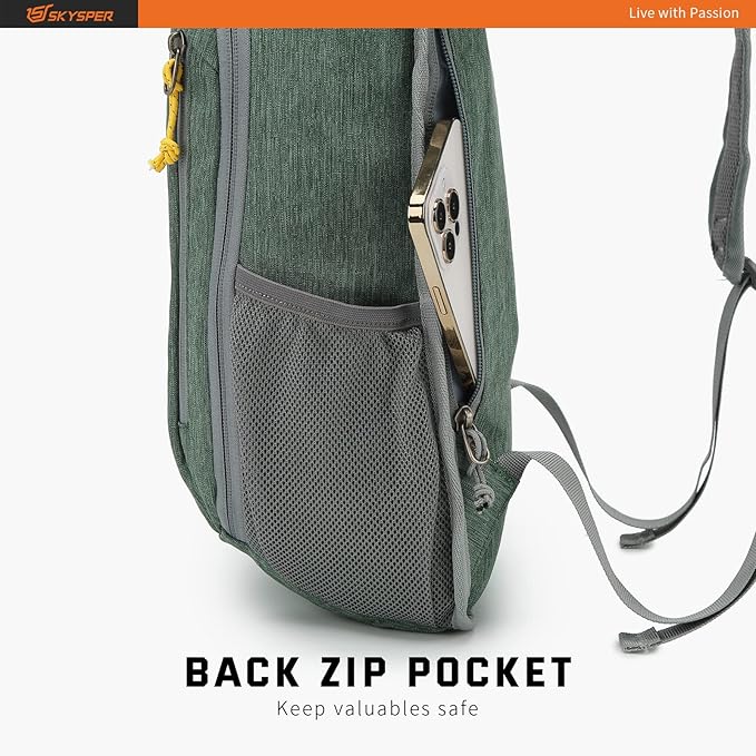 SKYSPER Small Daypack 10L Hiking Backpack Packable Lightweight Travel Day Pack for Women Men