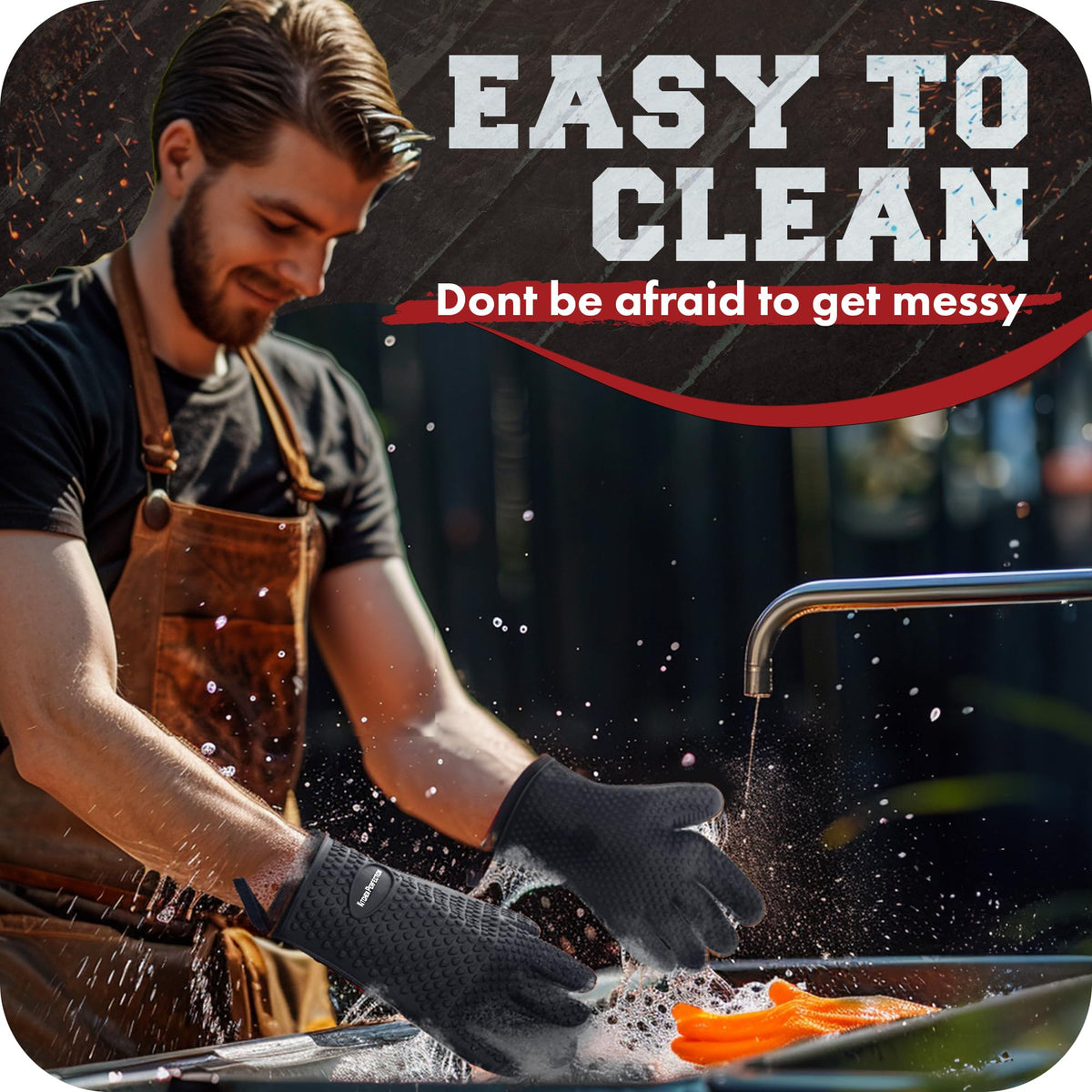 XL Silicone Smoker Oven Gloves (2 Count)