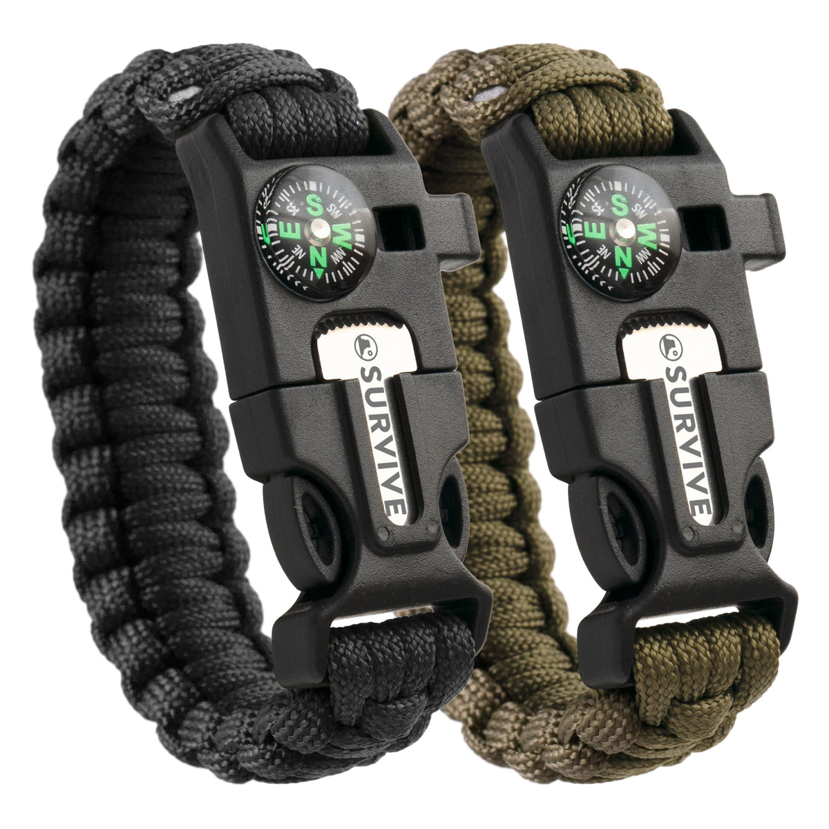 SURVIVE Paracord Bracelet | 8.5 ft, Small Outdoor Survival Gear