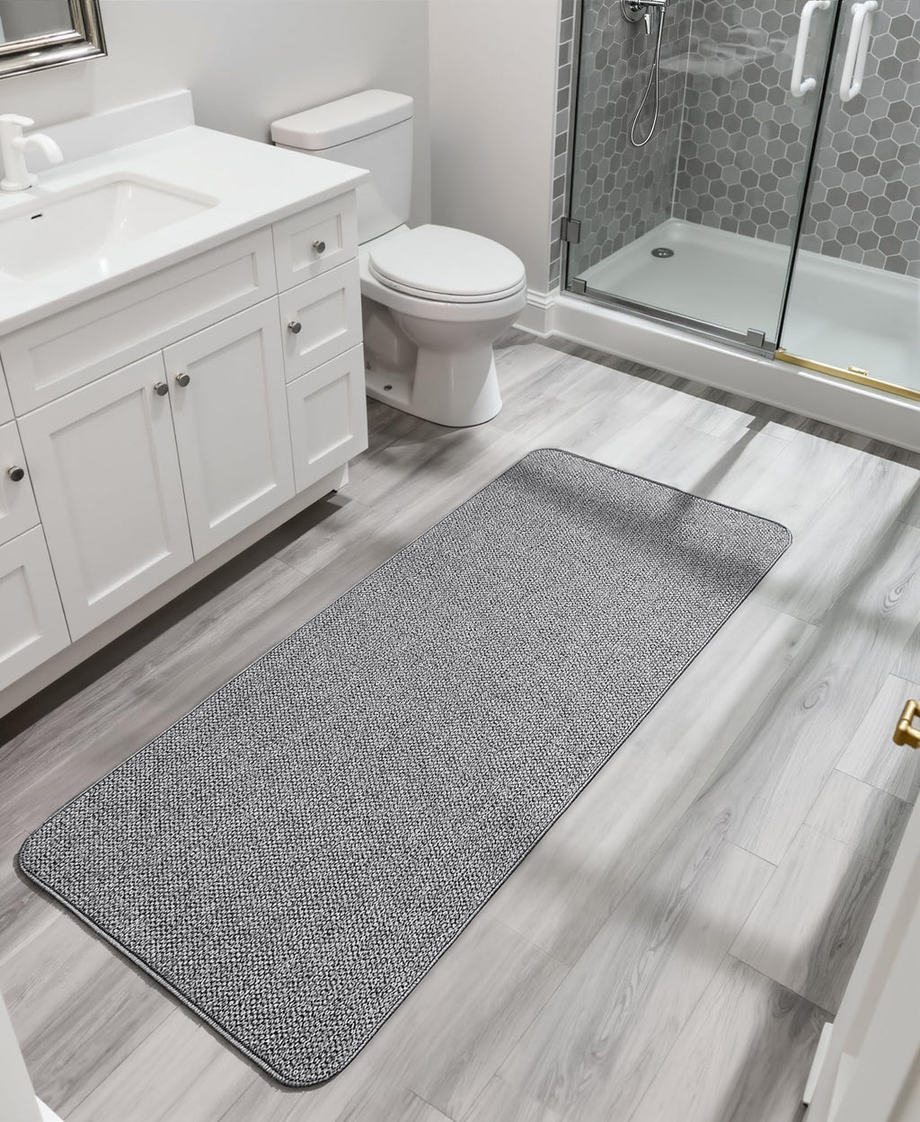 Bath Mat Ultra Thin Bathroom Runner Rugs (3.0002 Sq Ft)