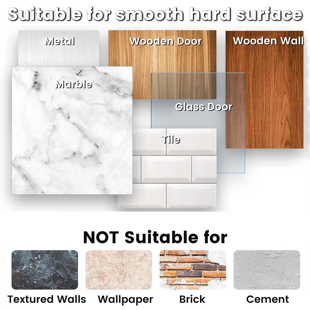 Broom Holder Wall Mount Self Adhesive (5 Count)