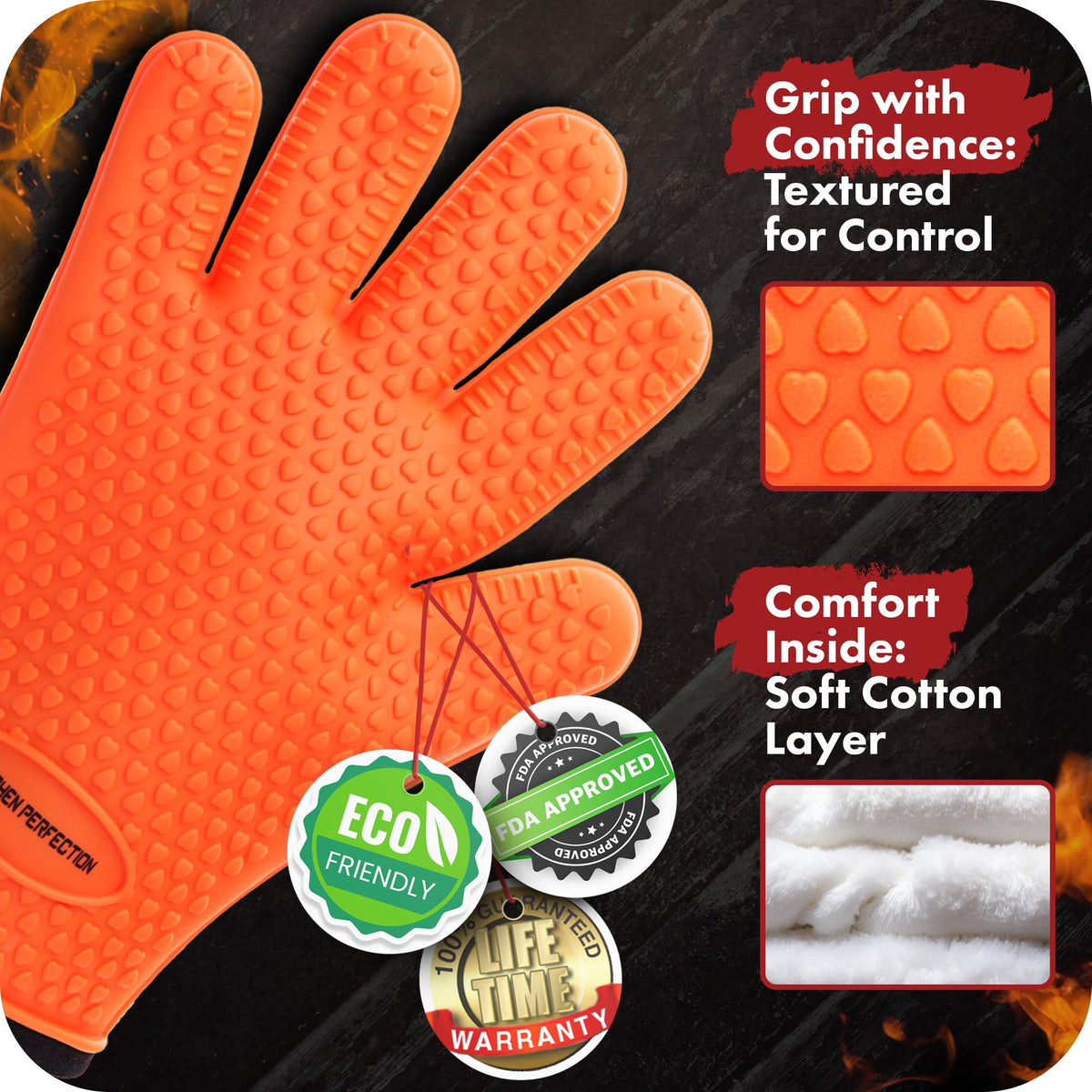 Silicone Smoker BBQ Gloves