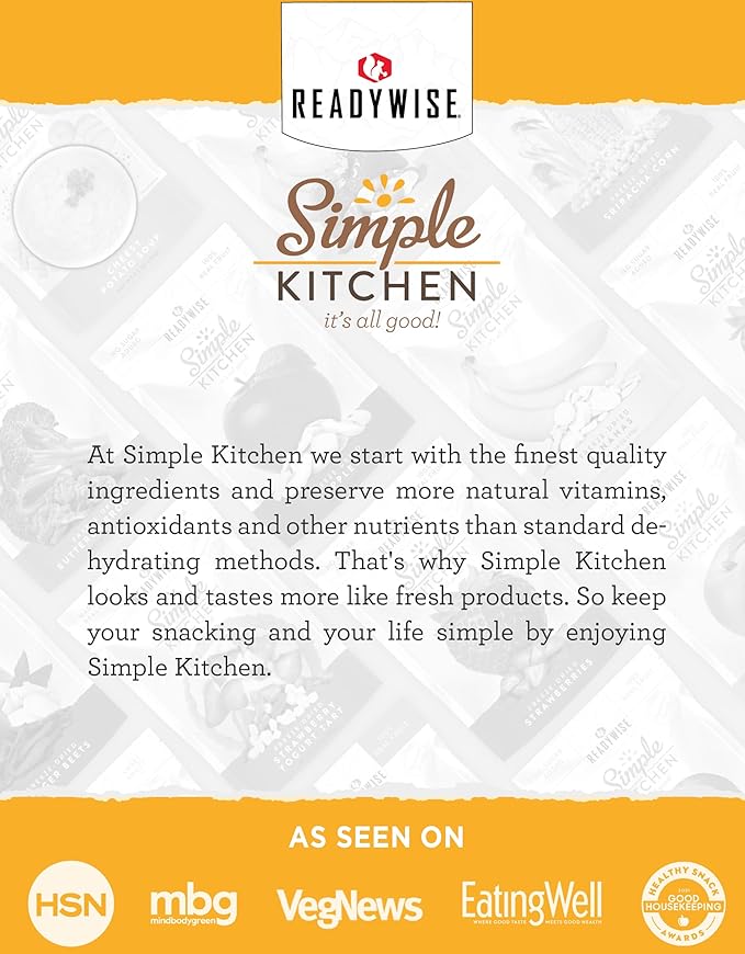 READYWISE - Simple Kitchen, Powdered Eggs, 72 Servings, Emergency Supply, Dehydrated Food, Baking Supplies, Camping Meals, Survival Food, 10 Can Egg Powder, Dehydrated Eggs Powder