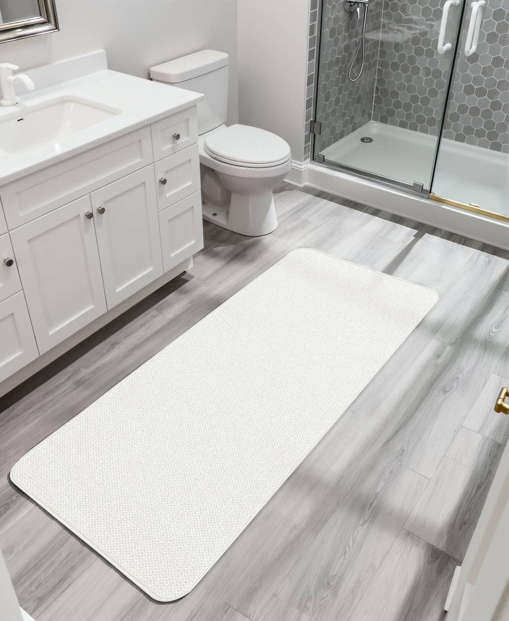 Bath Mat Ultra Thin Bathroom Runner Rugs (12 Sq Ft)