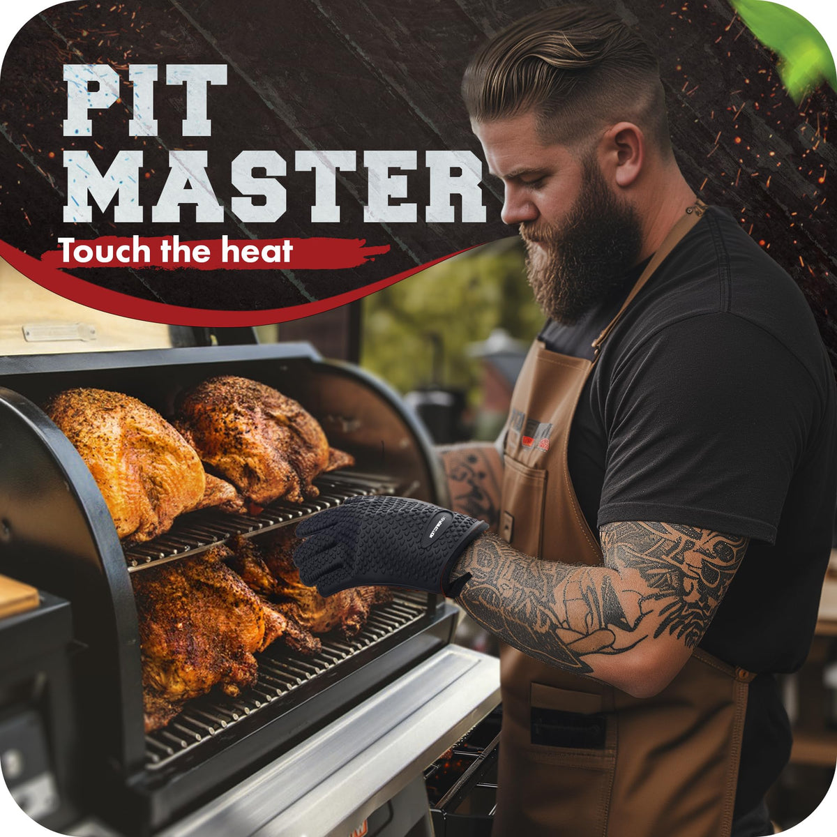 XL Silicone Smoker Oven Gloves (2 Count)
