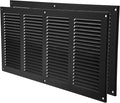 Vent Systems 16" x 8" Inch (Overall Dimensions) Pack of 2 - Anthracite - Air Vent Cover Metal Air Return Grill with Built-in Pest Guard Screen HVAC Vent Duct Cover for Home Improvement