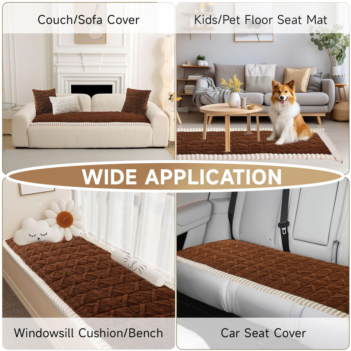 Sofa Covers for 3 Cushion Couch Washable (3 Ounce)