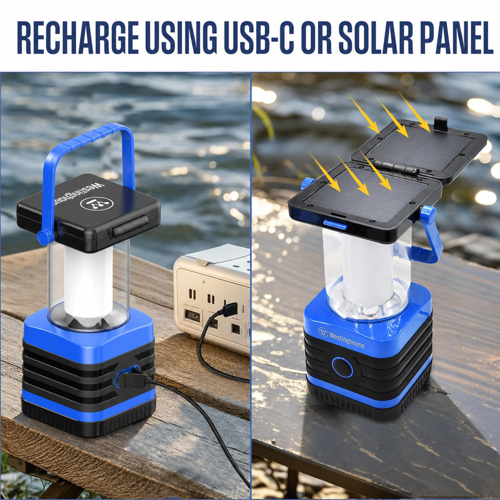 Westinghouse 1000LM Solar Rechargeable Camping Lantern | IPX4