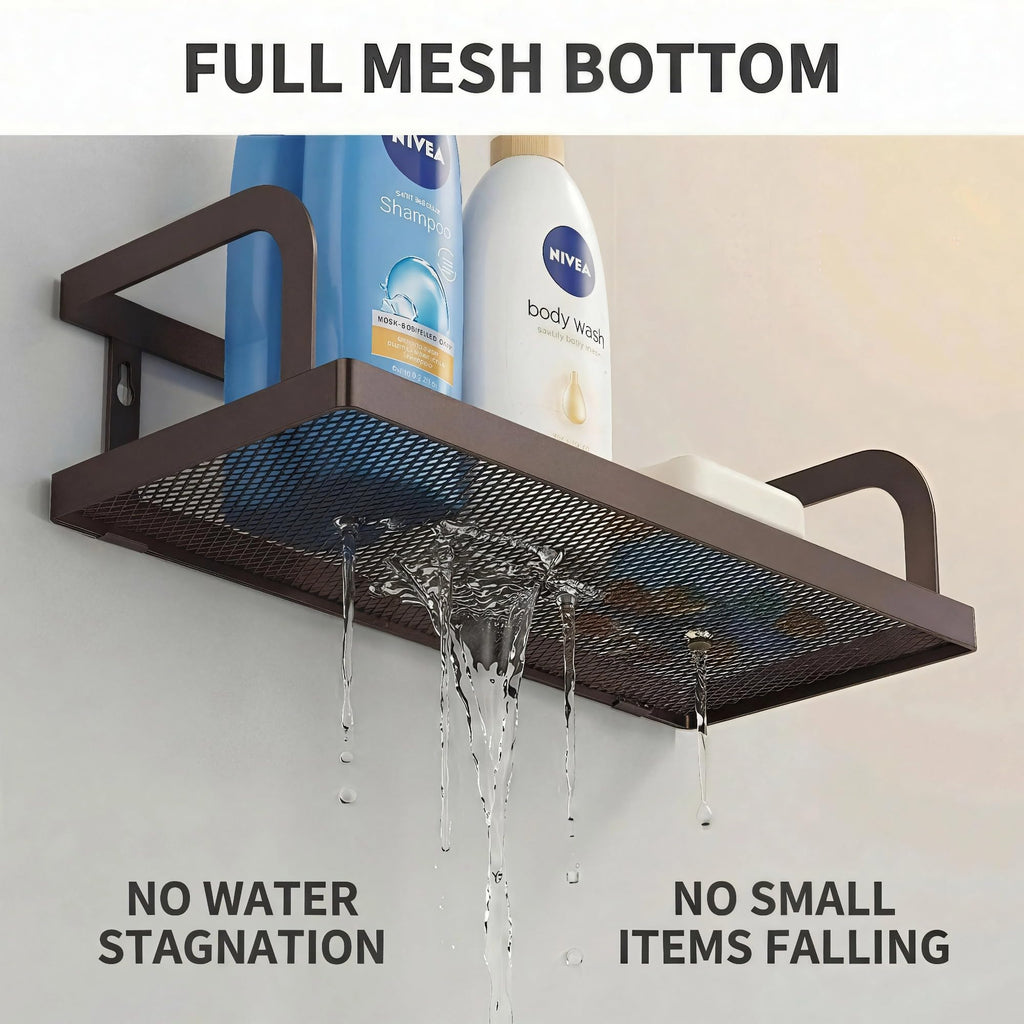 2 Pack 16.5" Extra Long Slim Hollowout Shower Caddy (2 Count)