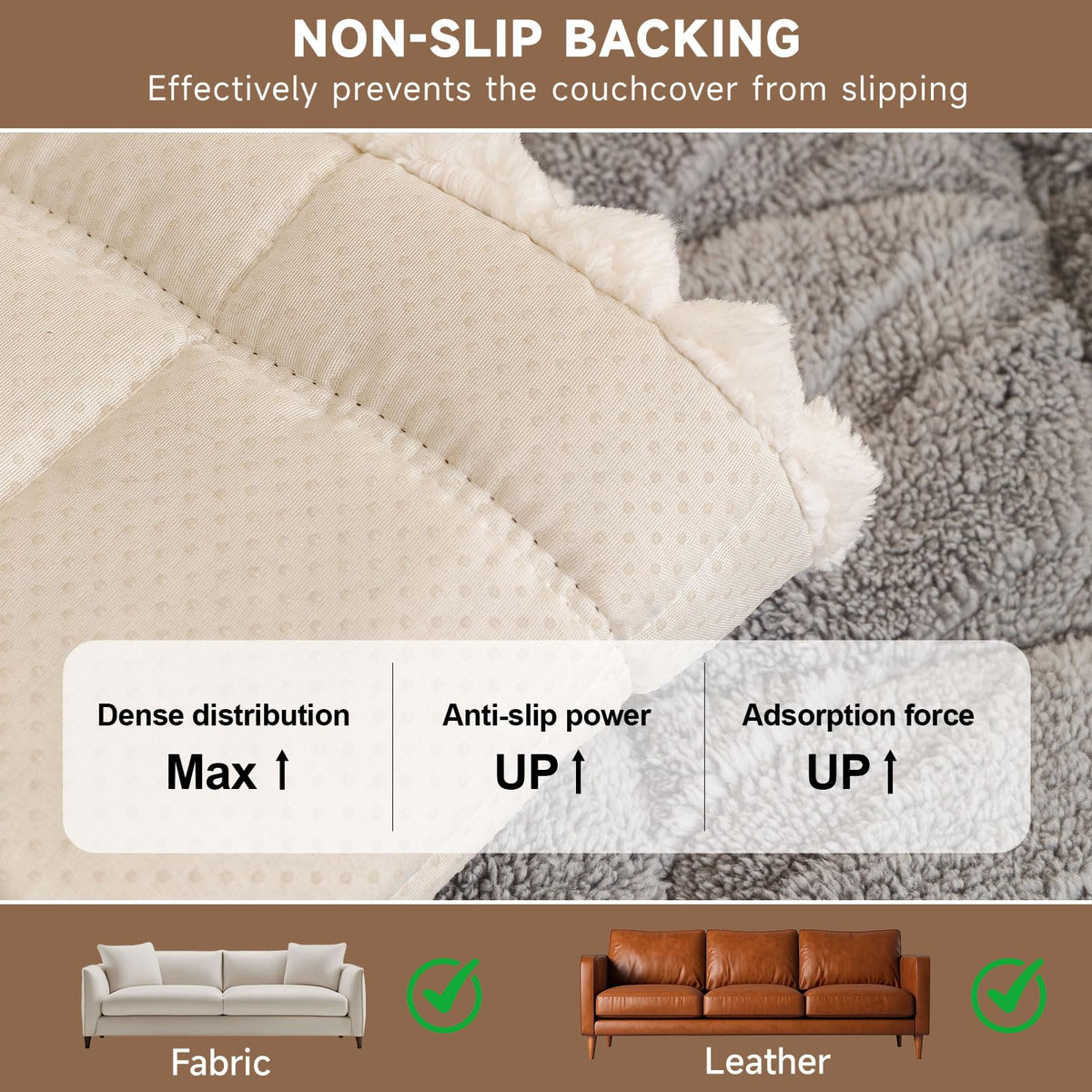 Plush Couch Arm Cover Washable (3 Ounce)